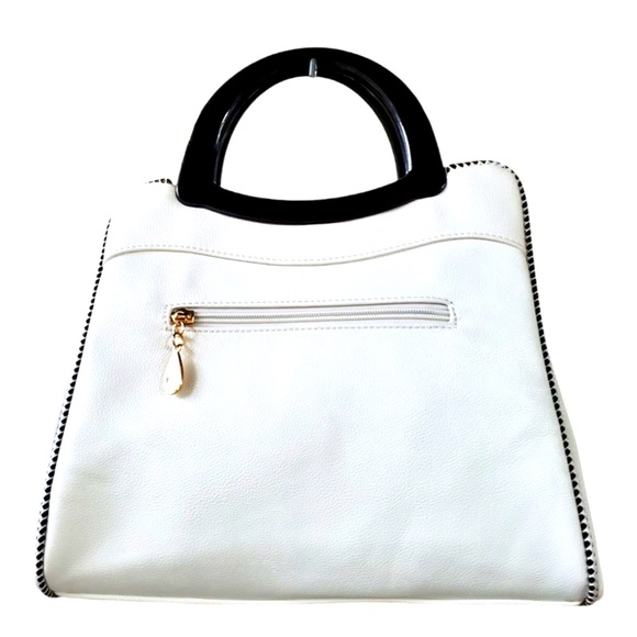 STUFF THE BAG White Bow Tote/crossbody. And Glam and fun. REBECCA MINKOFF - Picture 2 of 11